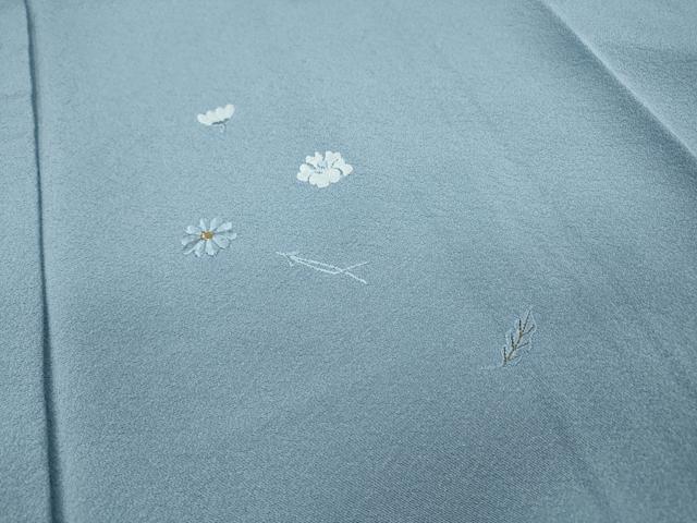 平和屋着物▼豪華色留袖　総刺繍　吹き寄せ花文　金糸　正絹　逸品　DABH7391fe