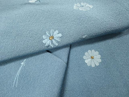 平和屋着物▼豪華色留袖　総刺繍　吹き寄せ花文　金糸　正絹　逸品　DABH7391fe
