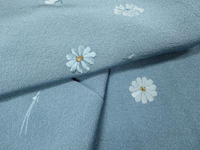 平和屋着物▼豪華色留袖　総刺繍　吹き寄せ花文　金糸　正絹　逸品　DABH7391fe