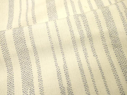 平和屋着物▽上質なお召　単衣　変わり間道　正絹　逸品　DABH7412fe