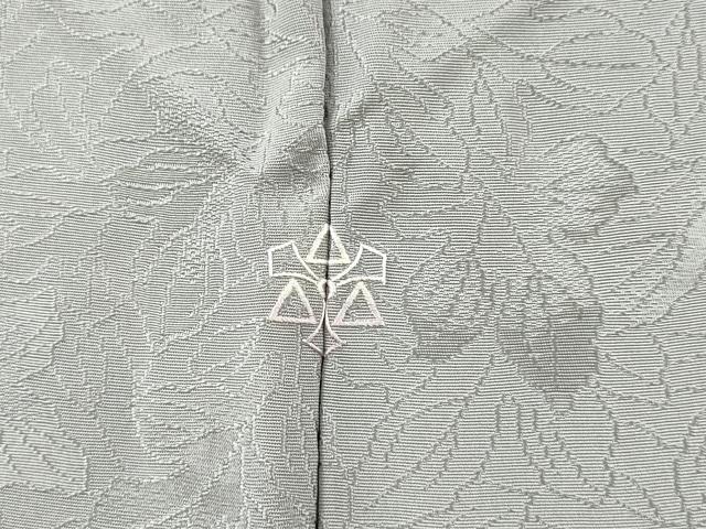 平和屋着物▽訪問着　単衣　地紋起こし　草花　正絹　逸品　DABH7415fe