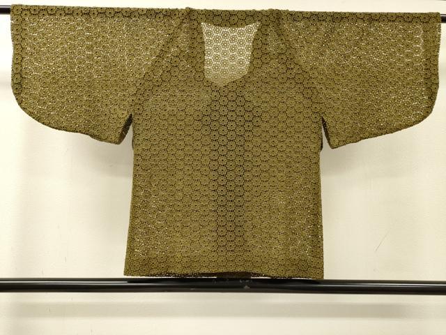 平和屋着物▽和装コート　スリーシーズン　春夏秋　塵除け　総レース　花繋ぎ　桑染色　DABH7418fe