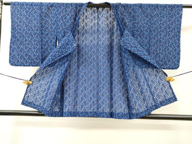 平和屋着物▽道行コート　スリーシーズン　春夏秋　塵除け　総レース　草花　DABH7419fe
