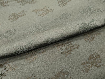 平和屋着物▽上質なお召　単衣　立波文　正絹　逸品　DABH7422fe