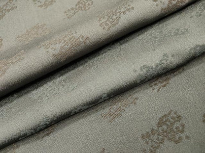 平和屋着物▽上質なお召　単衣　立波文　正絹　逸品　DABH7422fe