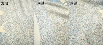 平和屋着物▽訪問着　単衣　枝花　金彩　ロング丈　正絹　逸品　DABH7423fe