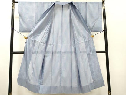 平和屋着物▽道中着　スリーシーズン　春夏秋　塵除け　霞文　暈し染　ロング丈　正絹　逸品　DABH7427fe