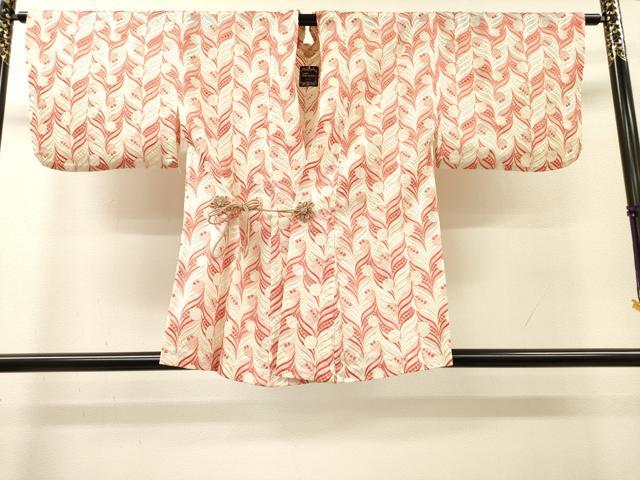 平和屋着物▽道中着　スリーシーズン　春夏秋　塵除け　総レース　南天文　洗える着物　未使用　DABH7432fe