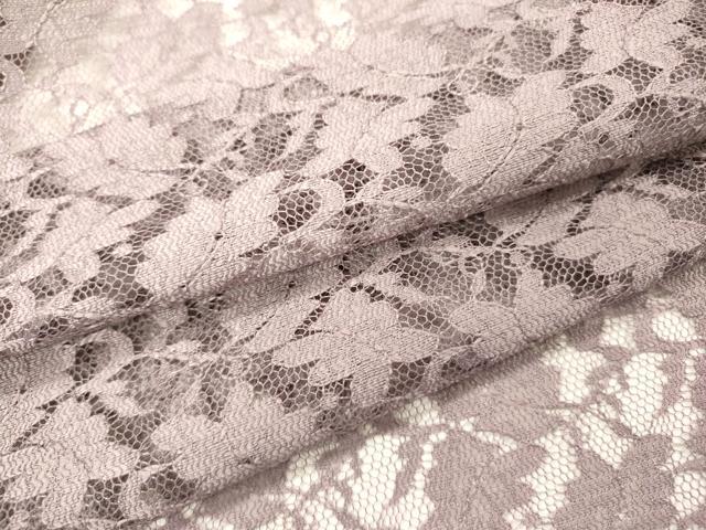 平和屋着物▽　スリーシーズン　春夏秋　塵除け　総レース　花唐草文　薄葡萄色　DABH7435fe