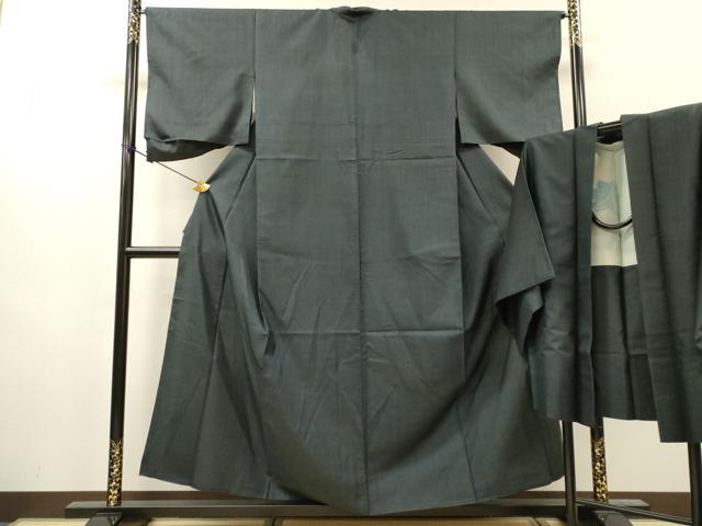平和屋着物▽男性　単衣　本場大島紬　アンサンブル　仮絵羽　100亀甲　総詰め　正絹　逸品　DABH7441fe