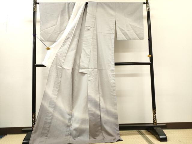 平和屋着物▽訪問着　単衣　紬地　霞文　ロング丈　正絹　逸品　DABH7450fe