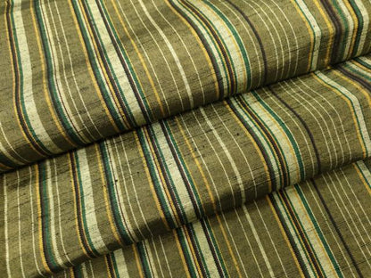 平和屋着物▽上質な紬　単衣　間道　正絹　逸品　DABH7458fe