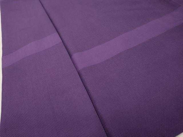 平和屋着物▽上質なお召　単衣　横段文　正絹　逸品　DABH7467fe