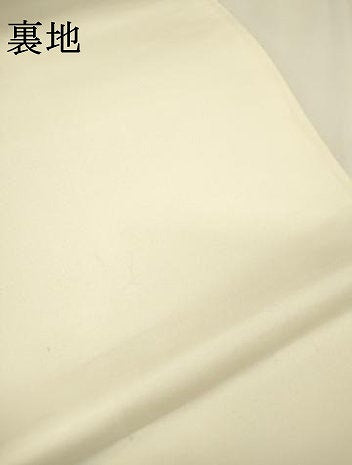 平和屋着物▼六通柄袋帯　唐織　扇面蒔絵花文　金銀糸　正絹　逸品　DABH7558fe