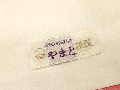 平和屋着物▼上質な小紋　文箱花文　金通し地　やまと誂製　正絹　逸品　未使用　DABH7591fe