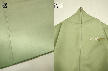 平和屋着物▼訪問着　螺鈿　草花　暈し染　金彩　正絹　逸品　DABH7594fe