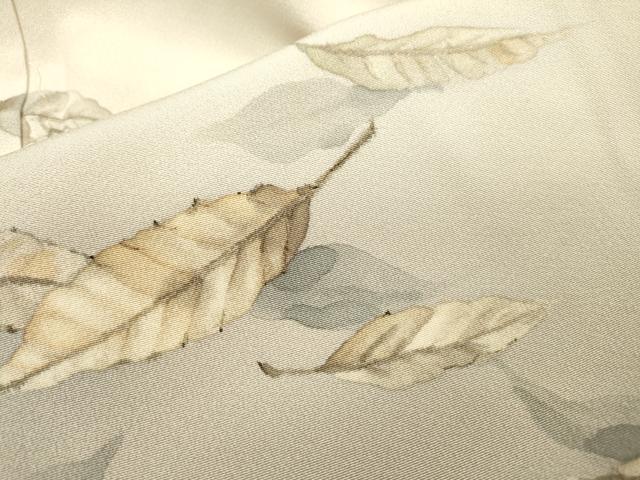 平和屋着物●訪問着　手描き　舞葉文　暈し染　正絹　逸品　未使用　DABH7599fe