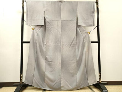 平和屋着物▼上質な小紋　作家物　霞文　暈し染　正絹　逸品　DABH7609fe