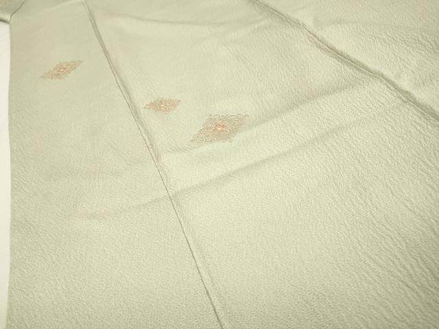 平和屋着物▼中国三大刺繍　スワトウ刺繍　汕頭刺繍　総刺繍　小紋　花菱文　正絹　逸品　DABH7613fe