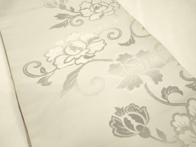 平和屋着物▼両面　太鼓柄京袋帯　総刺繍　陶器花文　金糸　正絹　逸品　DABH7645fe