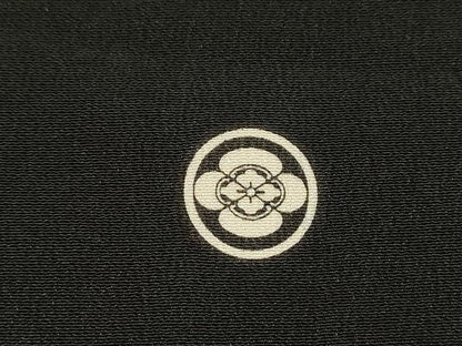 平和屋着物▼豪華黒留袖　刺繍　飛鳥文　金銀糸　正絹　逸品　DABH7703fe