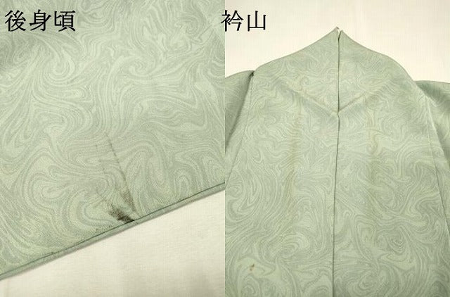 平和屋着物▼上質な小紋　墨流し文様　正絹　逸品　DABH7718fe