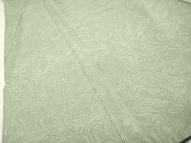 平和屋着物▼上質な小紋　墨流し文様　正絹　逸品　DABH7724fe