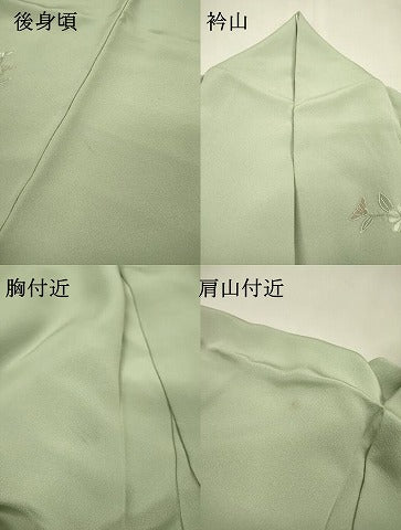 平和屋着物▼中国三大刺繍　スワトウ刺繍　汕頭刺繍　相良刺繍　総刺繍　訪問着　地紙花文　暈し染　正絹　逸品　DABH7726fe