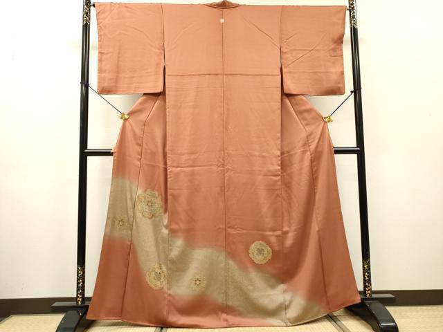 平和屋着物▼中国三大刺繍　スワトウ刺繍　汕頭刺繍　総刺繍　色留袖　正倉院　暈し染　金彩　正絹　逸品　DABH7728fe