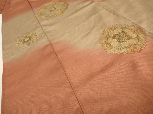 平和屋着物▼中国三大刺繍　スワトウ刺繍　汕頭刺繍　総刺繍　色留袖　正倉院　暈し染　金彩　正絹　逸品　DABH7728fe