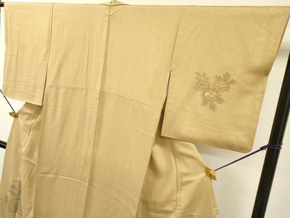 平和屋着物▼中国三大刺繍　スワトウ刺繍　汕頭刺繍　訪問着　飾花文　正絹　逸品　DABH7730fe