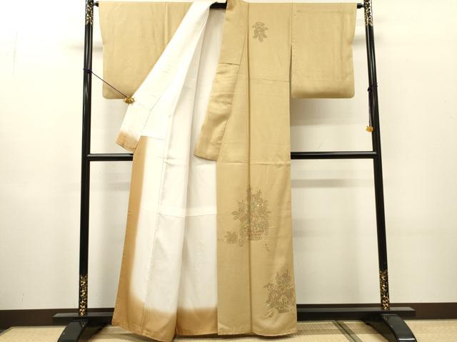 平和屋着物▼中国三大刺繍　スワトウ刺繍　汕頭刺繍　訪問着　飾花文　正絹　逸品　DABH7730fe