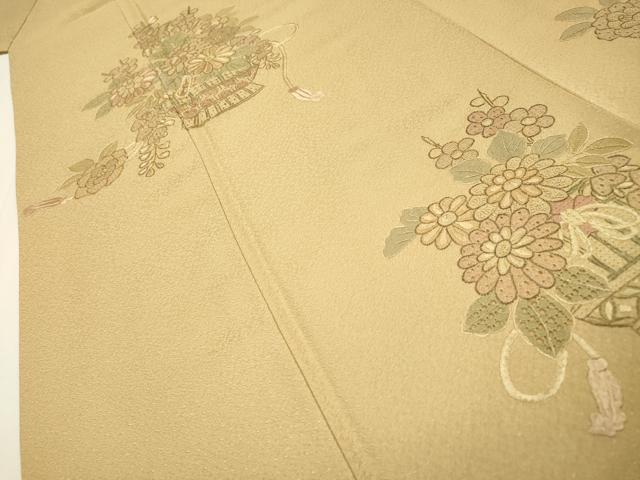 平和屋着物▼中国三大刺繍　スワトウ刺繍　汕頭刺繍　訪問着　飾花文　正絹　逸品　DABH7730fe