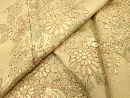 平和屋着物▼中国三大刺繍　スワトウ刺繍　汕頭刺繍　訪問着　飾花文　正絹　逸品　DABH7730fe