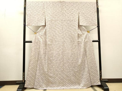平和屋着物▼訪問着　花青海波　金通し地　やまと誂製　正絹　逸品　DABH7731fe