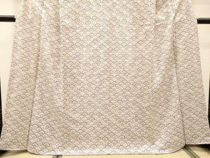 平和屋着物▼訪問着　花青海波　金通し地　やまと誂製　正絹　逸品　DABH7731fe