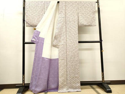 平和屋着物▼訪問着　花青海波　金通し地　やまと誂製　正絹　逸品　DABH7731fe