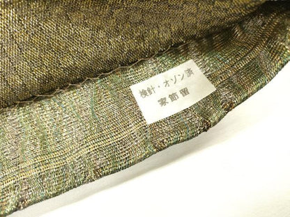 平和屋着物＊夏物　太鼓柄袋帯　丸文　金糸　正絹　逸品　未使用　DABH7796fe