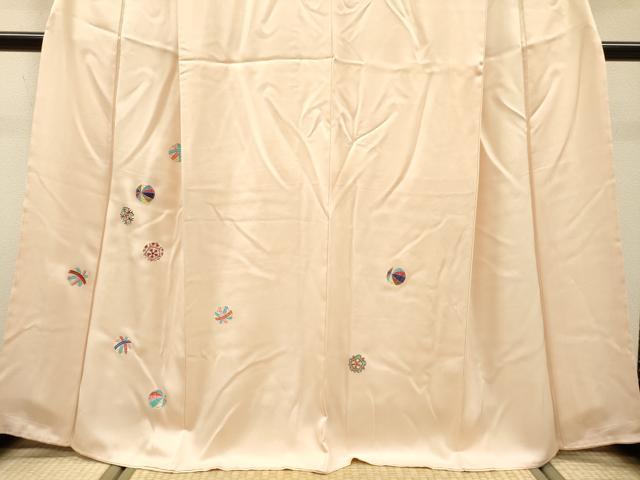 平和屋着物●訪問着　刺繍　花毬文　金彩　正絹　逸品　未使用　DABH7929fe
