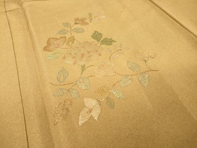 平和屋着物●訪問着　竹屋町刺繍　総刺繍　枝花　暈し染　金糸　金通し地　正絹　逸品　未使用　DABH7932fe