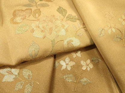 平和屋着物●訪問着　竹屋町刺繍　総刺繍　枝花　暈し染　金糸　金通し地　正絹　逸品　未使用　DABH7932fe