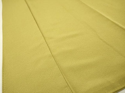 平和屋着物●上質な色無地　作家物　根岸色　証紙付き　正絹　逸品　DABH7935fe