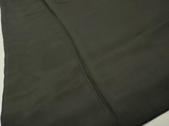 平和屋着物●男性　黒紋付　正絹　逸品　DABH7939fe
