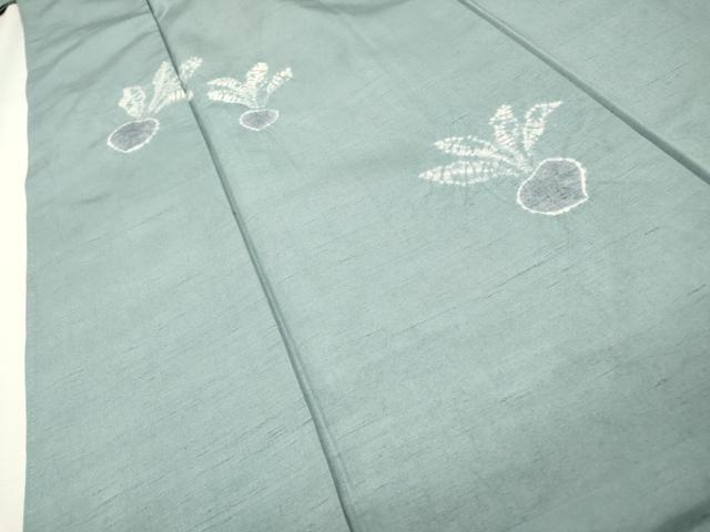 平和屋着物●訪問着　紬地　絞り　成り物　正絹　逸品　DABH7940fe