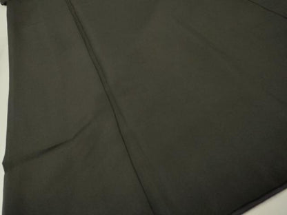 平和屋着物●男性　黒紋付・羽織セット　堅牢染　檳榔子　反端付き　正絹　逸品　DABH7941fe