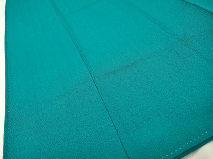 平和屋着物●上質な色無地　納戸色　正絹　逸品　DABH7950fe