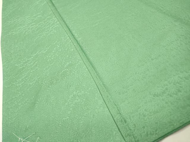 平和屋着物●上質な色無地　花松地紋　薄青色　正絹　逸品　未使用　DABH7951fe
