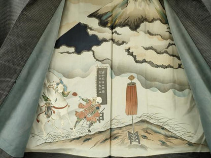平和屋着物●男性　本場大島紬　アンサンブル　120亀甲　総詰め　正絹　逸品　DABH7956fe