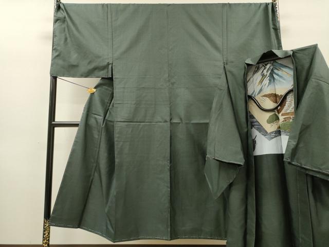 平和屋着物●男性　本場大島紬　アンサンブル　100亀甲　総詰め　キングサイズ　正絹　逸品　未使用　DABH7957fe