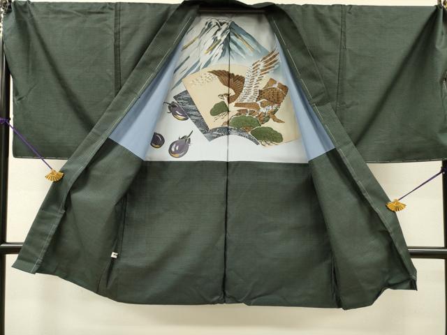 平和屋着物●男性　本場大島紬　アンサンブル　100亀甲　総詰め　キングサイズ　正絹　逸品　未使用　DABH7957fe